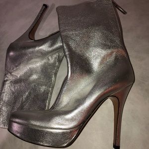 Luciano Padovan Silver Boots New